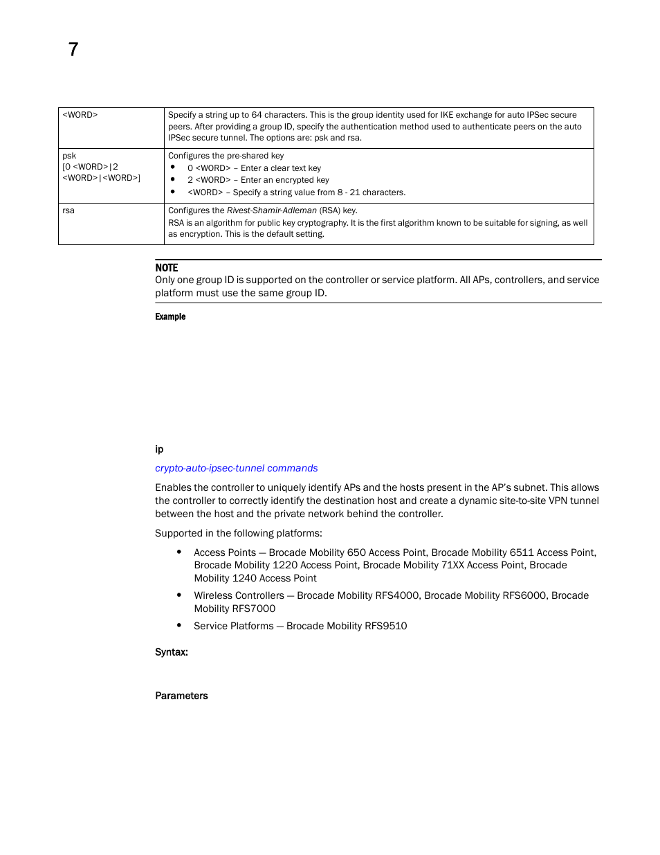 Brocade Mobility RFS Controller CLI Reference Guide (Supporting software release 5.5.0.0 and later) User Manual | Page 603 / 1355