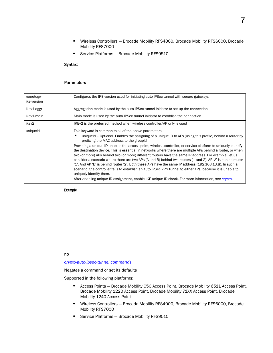 Brocade Mobility RFS Controller CLI Reference Guide (Supporting software release 5.5.0.0 and later) User Manual | Page 606 / 1355