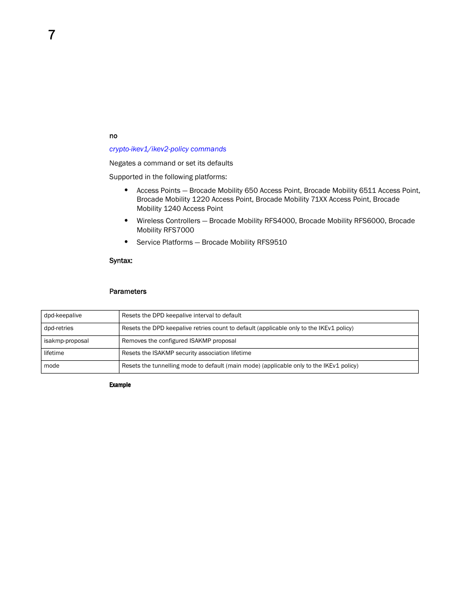 Brocade Mobility RFS Controller CLI Reference Guide (Supporting software release 5.5.0.0 and later) User Manual | Page 613 / 1355