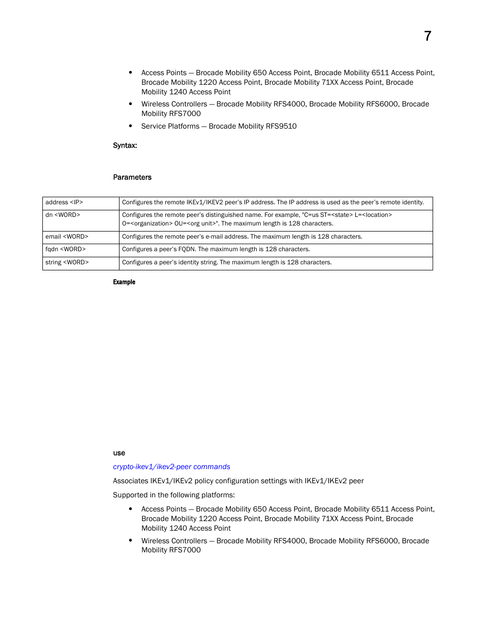 Brocade Mobility RFS Controller CLI Reference Guide (Supporting software release 5.5.0.0 and later) User Manual | Page 618 / 1355