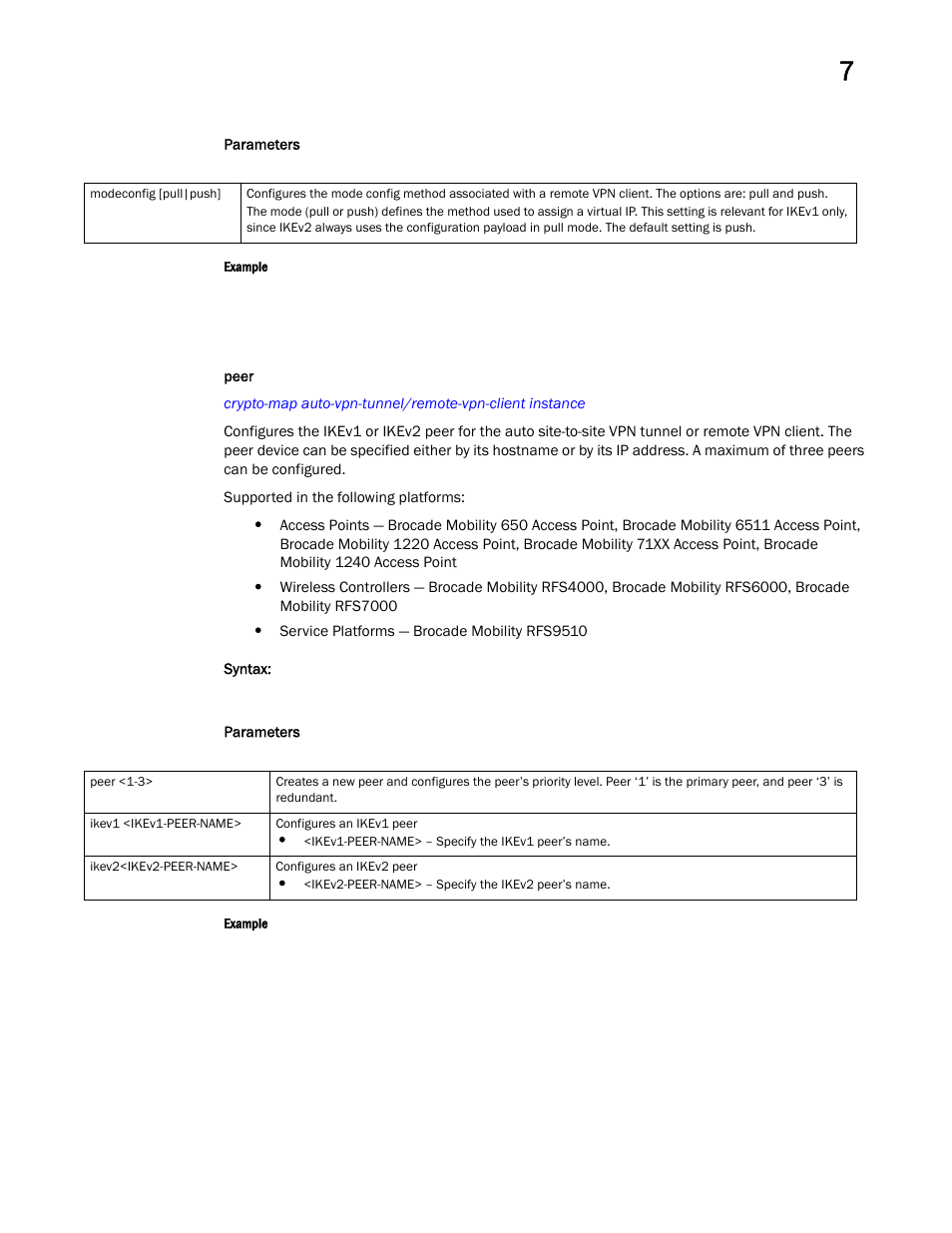 Peer | Brocade Mobility RFS Controller CLI Reference Guide (Supporting software release 5.5.0.0 and later) User Manual | Page 626 / 1355