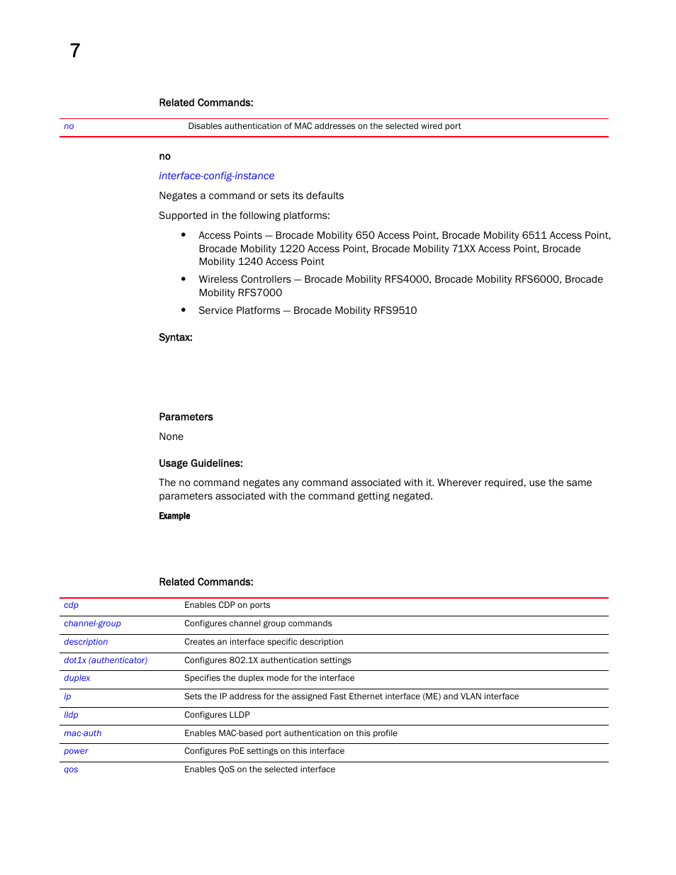 Brocade Mobility RFS Controller CLI Reference Guide (Supporting software release 5.5.0.0 and later) User Manual | Page 679 / 1355