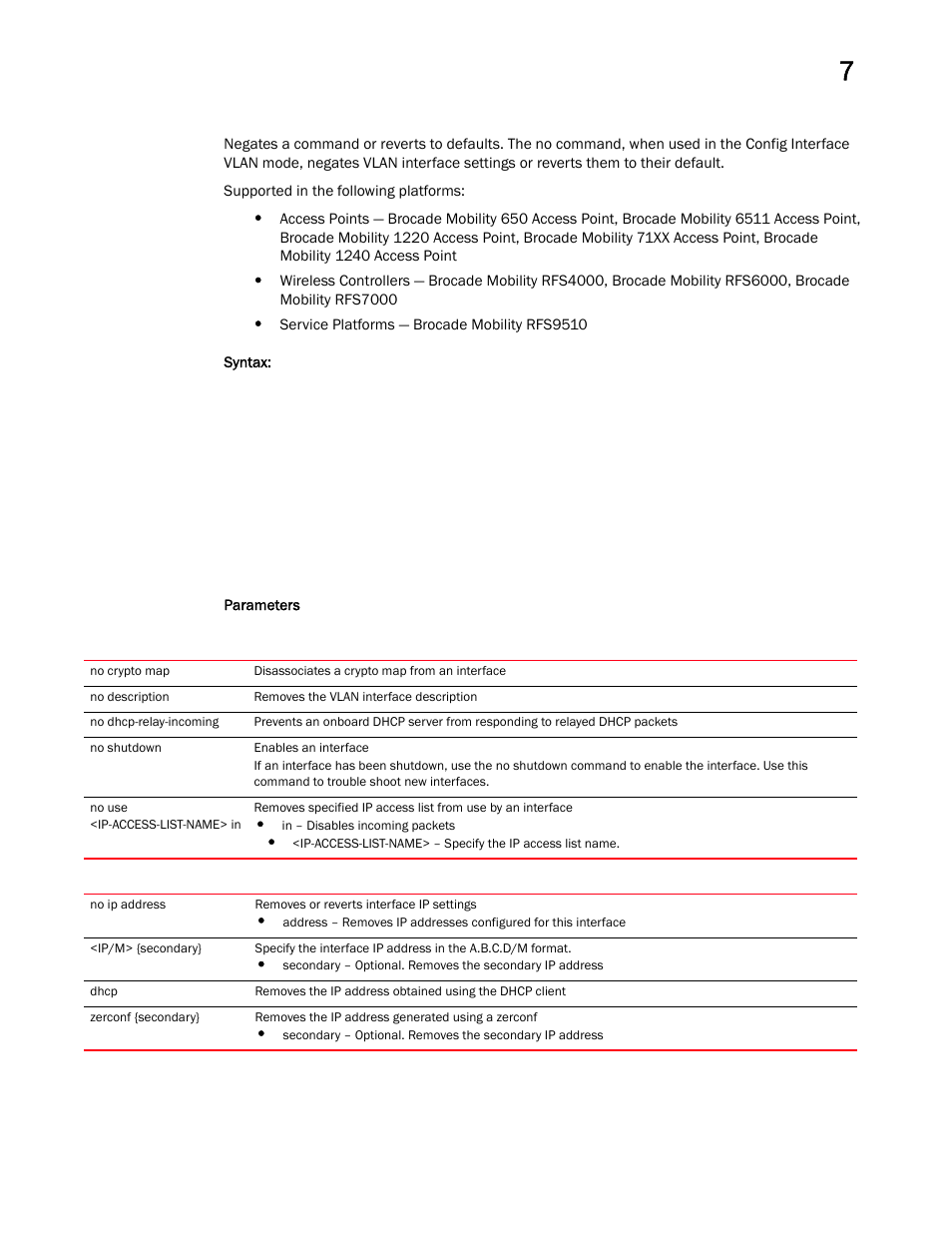 Brocade Mobility RFS Controller CLI Reference Guide (Supporting software release 5.5.0.0 and later) User Manual | Page 694 / 1355