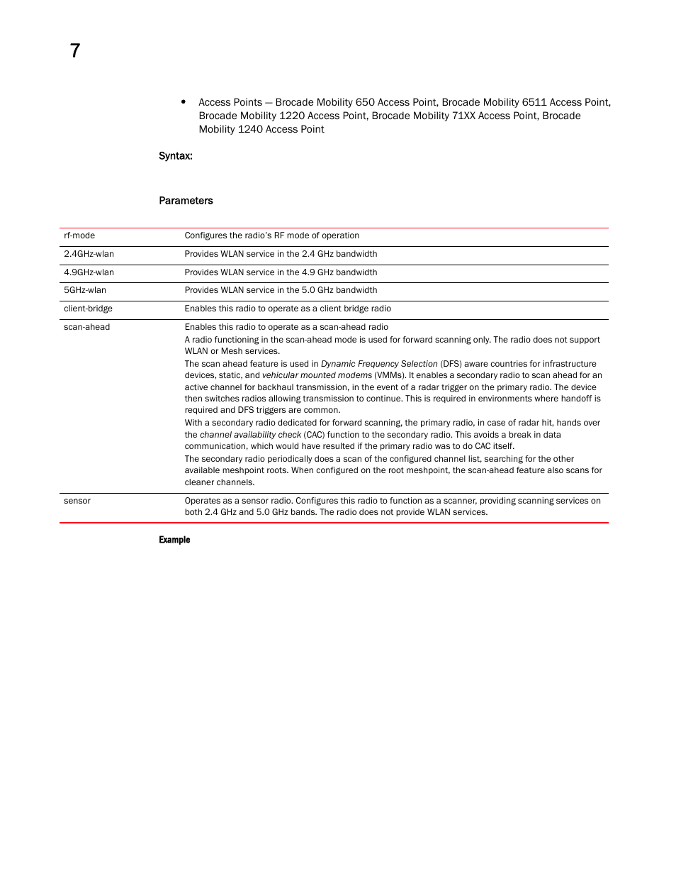 Brocade Mobility RFS Controller CLI Reference Guide (Supporting software release 5.5.0.0 and later) User Manual | Page 737 / 1355