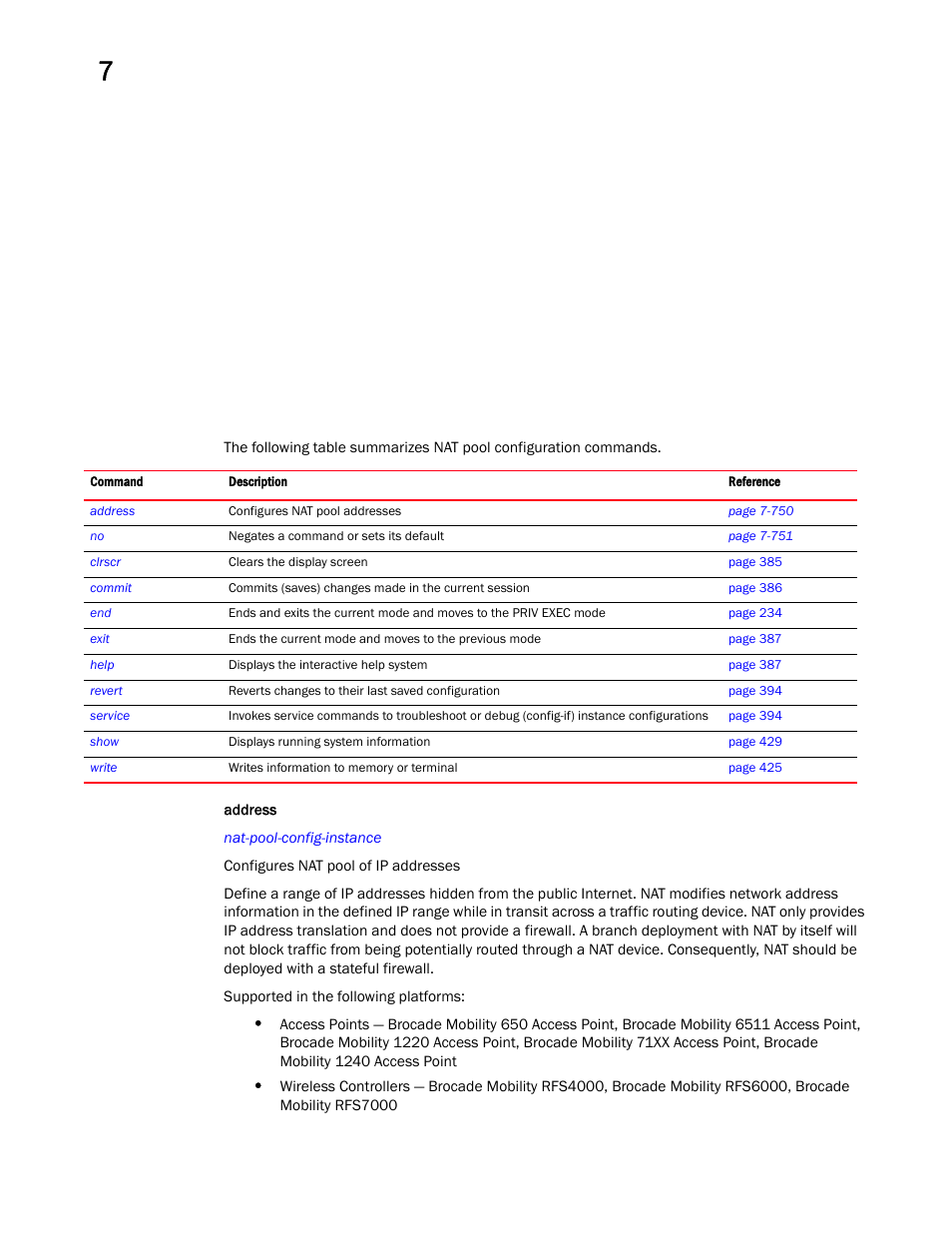 Brocade Mobility RFS Controller CLI Reference Guide (Supporting software release 5.5.0.0 and later) User Manual | Page 763 / 1355