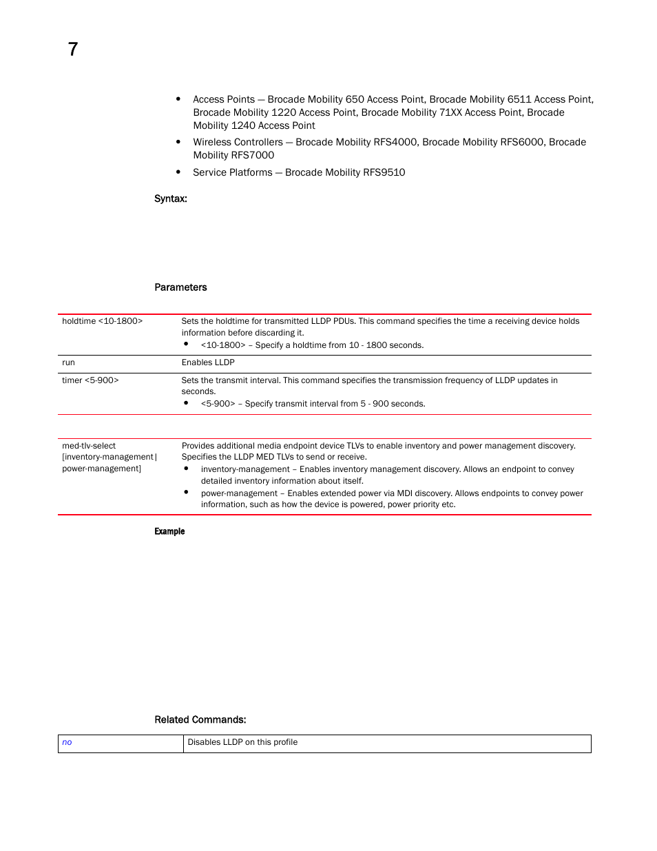Brocade Mobility RFS Controller CLI Reference Guide (Supporting software release 5.5.0.0 and later) User Manual | Page 771 / 1355