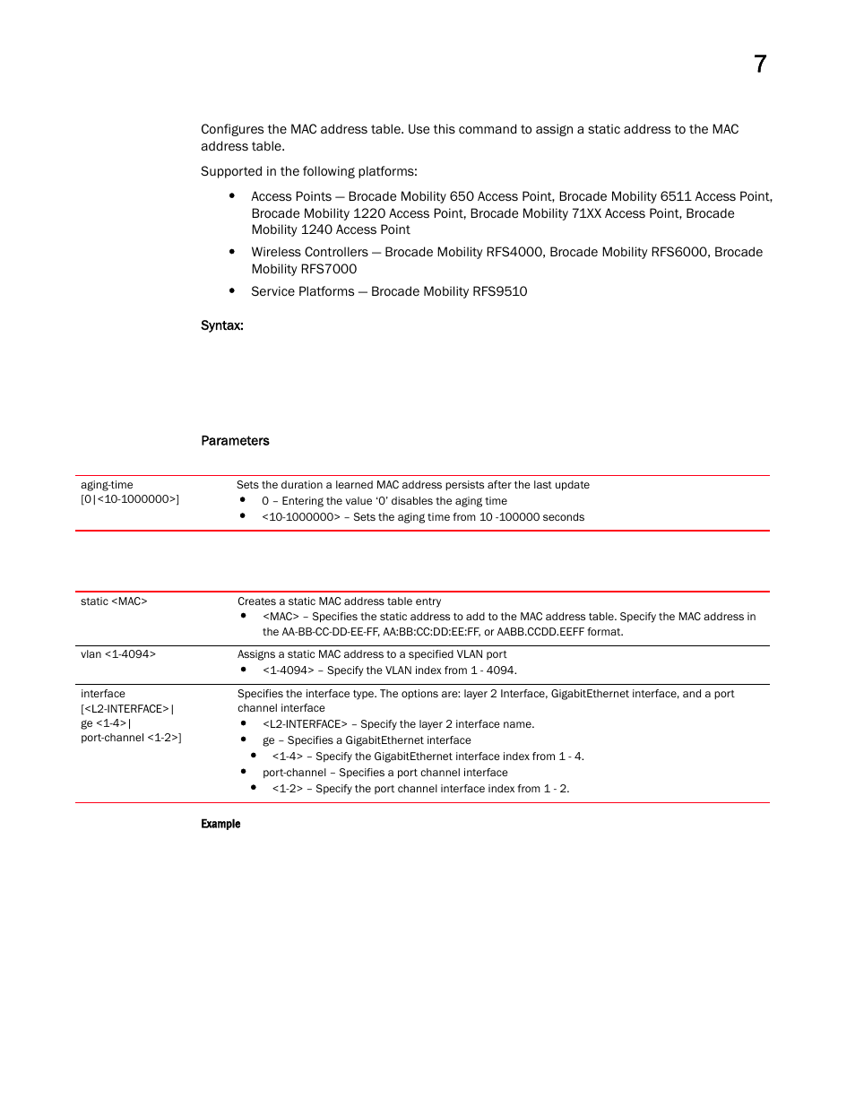 Brocade Mobility RFS Controller CLI Reference Guide (Supporting software release 5.5.0.0 and later) User Manual | Page 778 / 1355