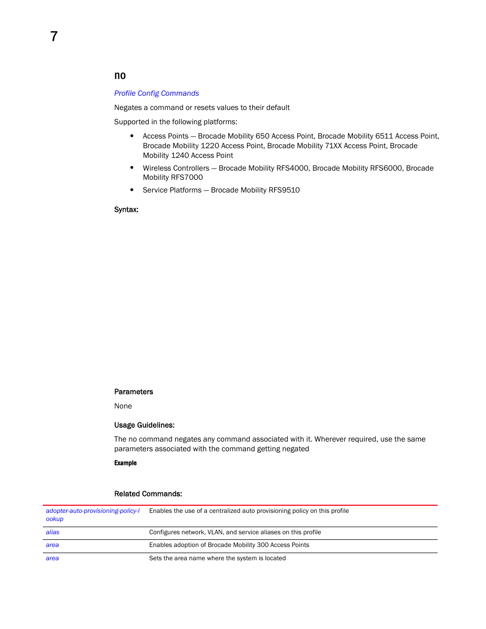 Brocade Mobility RFS Controller CLI Reference Guide (Supporting software release 5.5.0.0 and later) User Manual | Page 791 / 1355