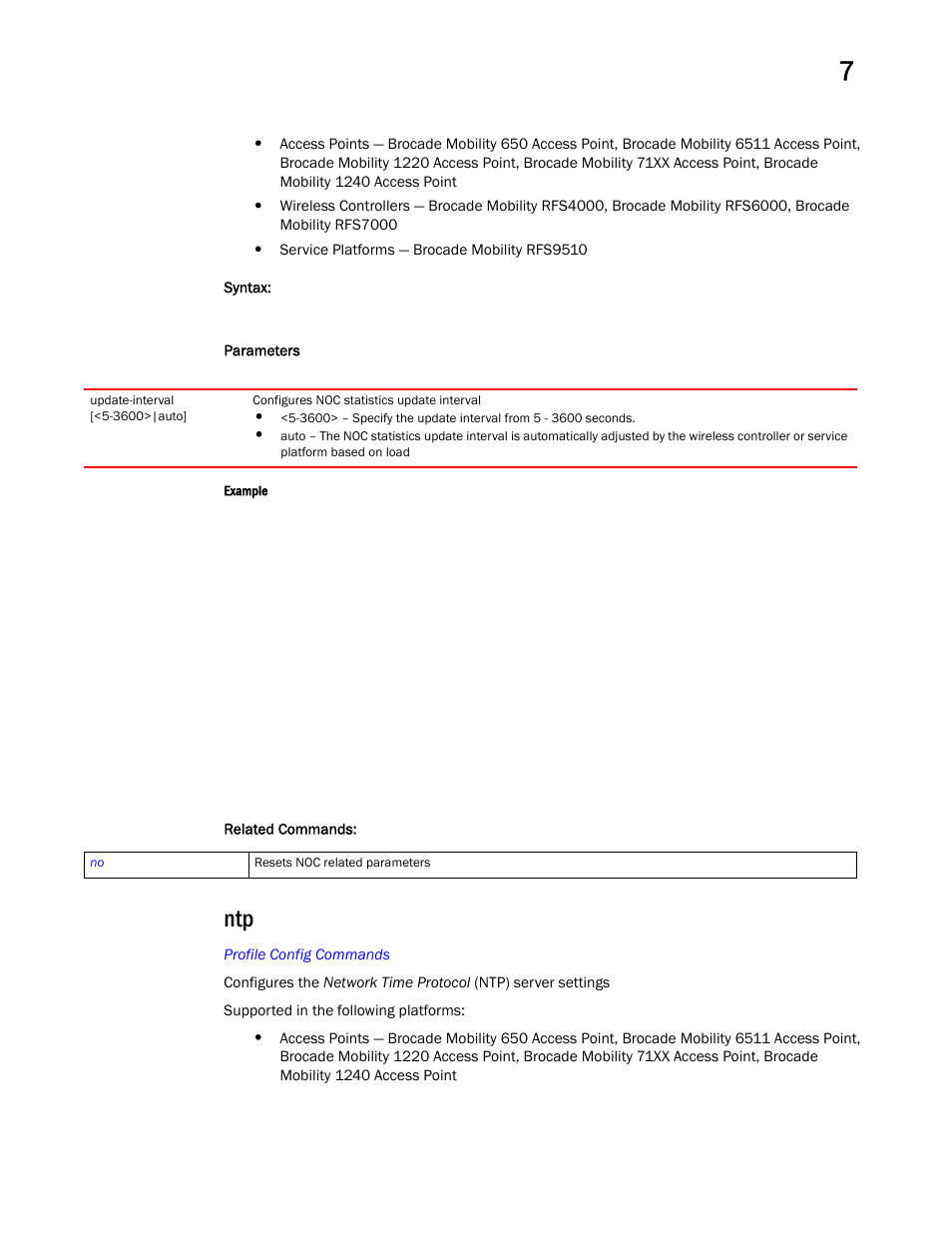 Brocade Mobility RFS Controller CLI Reference Guide (Supporting software release 5.5.0.0 and later) User Manual | Page 794 / 1355