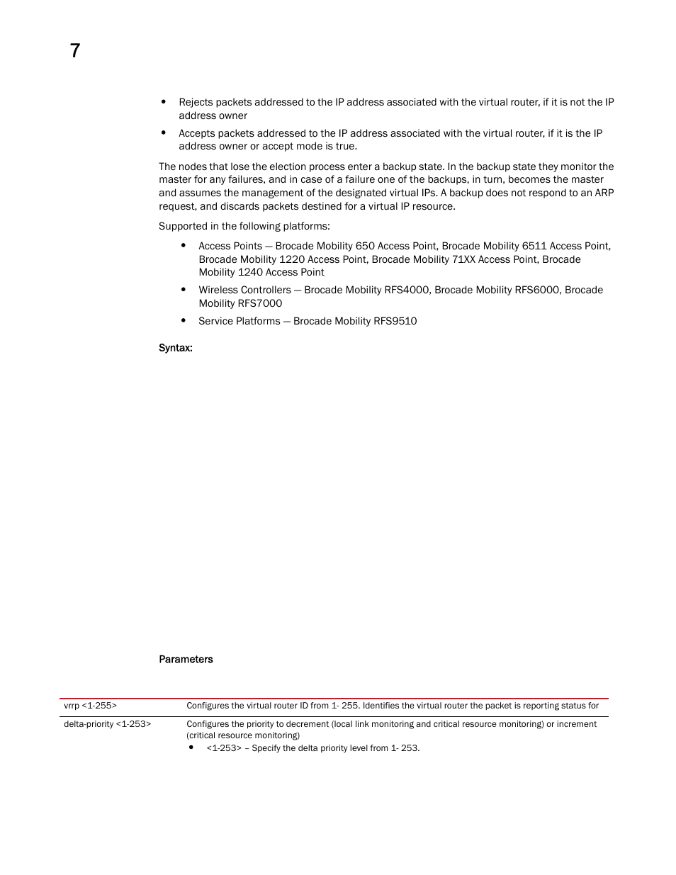 Brocade Mobility RFS Controller CLI Reference Guide (Supporting software release 5.5.0.0 and later) User Manual | Page 809 / 1355