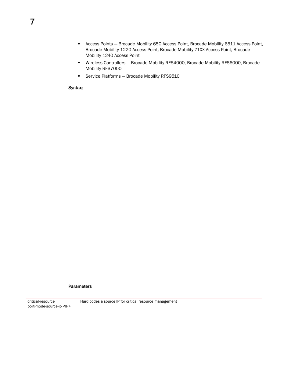 Brocade Mobility RFS Controller CLI Reference Guide (Supporting software release 5.5.0.0 and later) User Manual | Page 813 / 1355