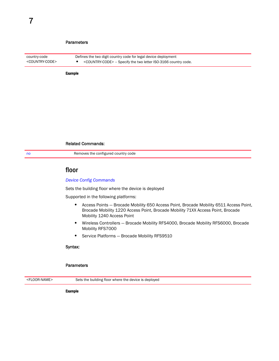 Floor | Brocade Mobility RFS Controller CLI Reference Guide (Supporting software release 5.5.0.0 and later) User Manual | Page 825 / 1355