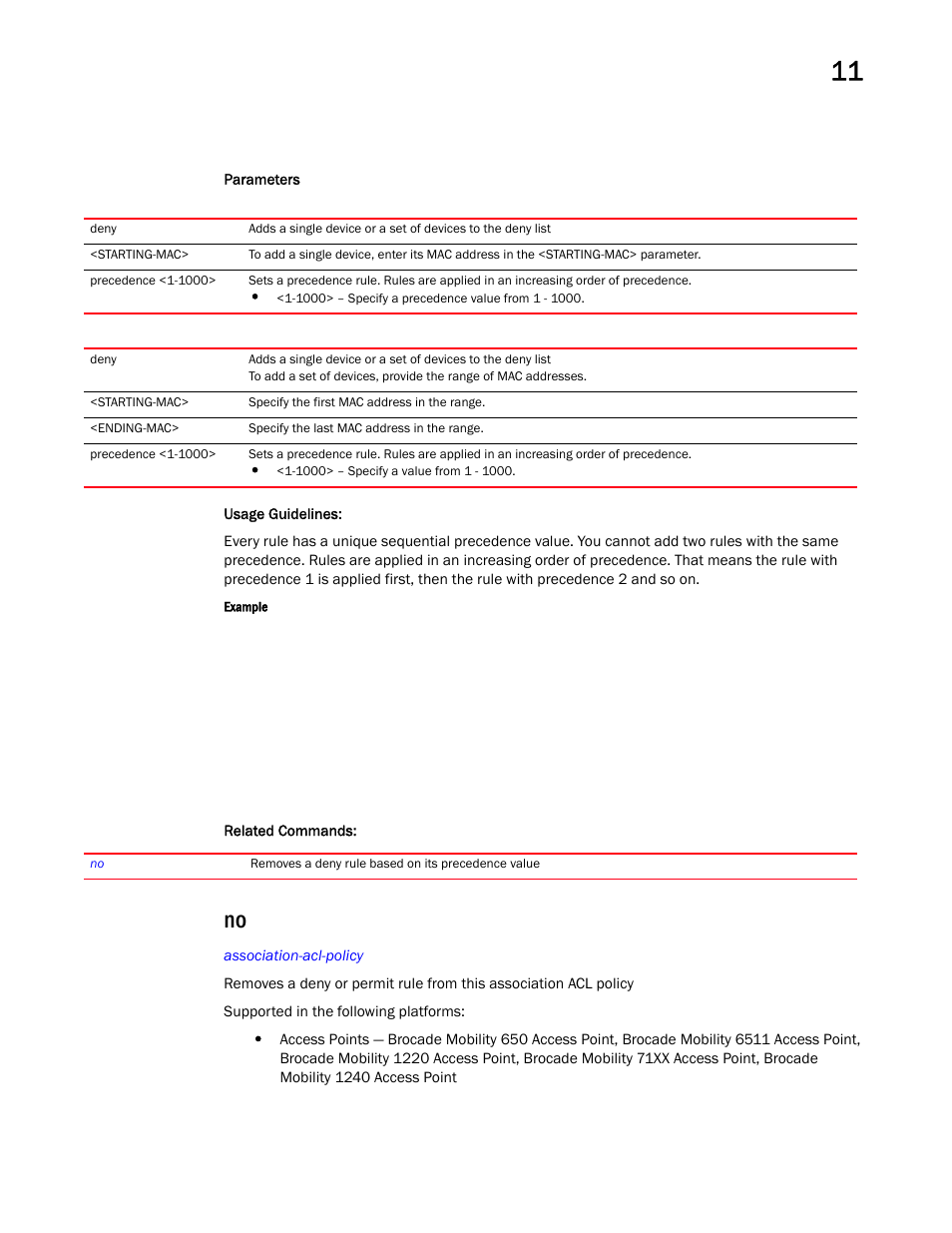 Brocade Mobility RFS Controller CLI Reference Guide (Supporting software release 5.5.0.0 and later) User Manual | Page 899 / 1355