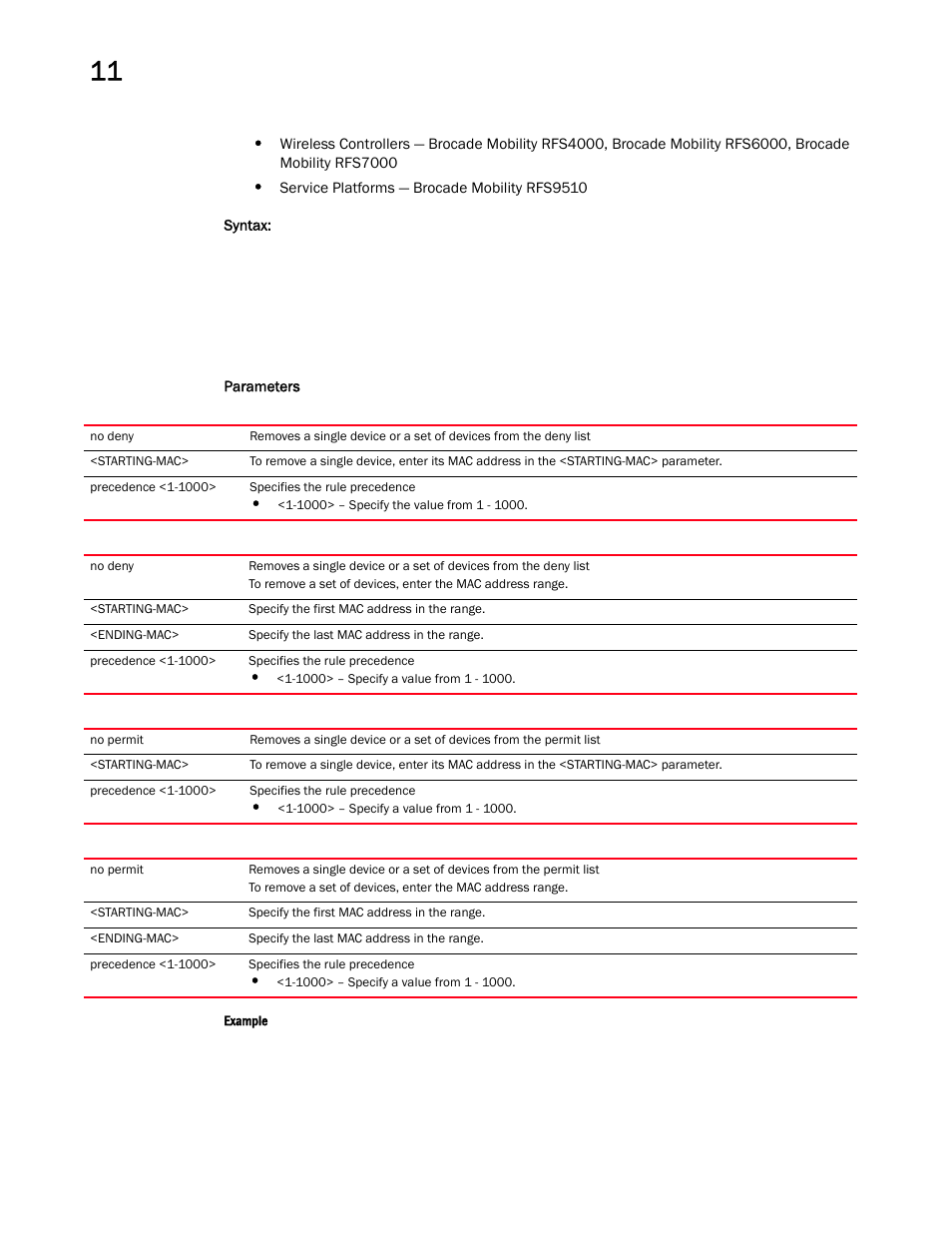 Brocade Mobility RFS Controller CLI Reference Guide (Supporting software release 5.5.0.0 and later) User Manual | Page 900 / 1355