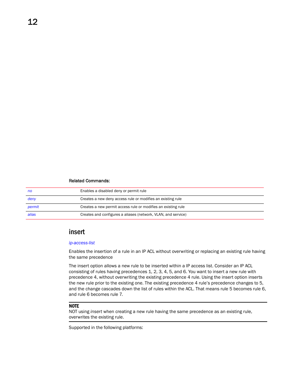 Insert | Brocade Mobility RFS Controller CLI Reference Guide (Supporting software release 5.5.0.0 and later) User Manual | Page 916 / 1355