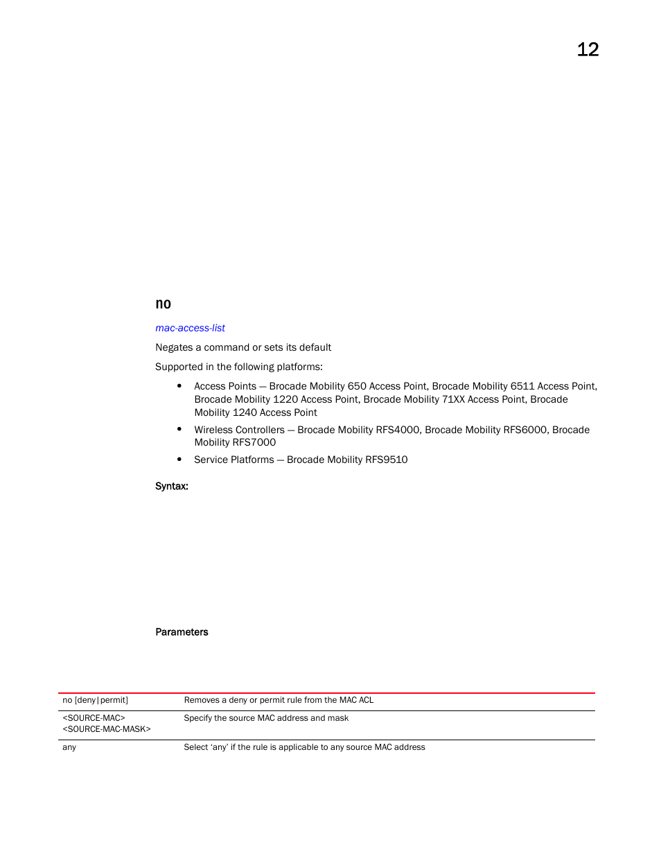 Brocade Mobility RFS Controller CLI Reference Guide (Supporting software release 5.5.0.0 and later) User Manual | Page 935 / 1355