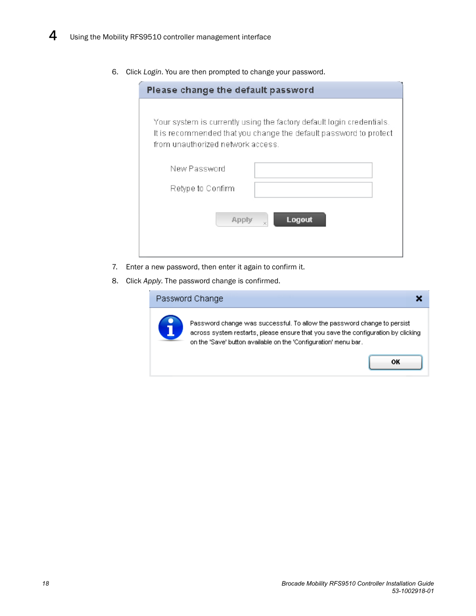 Brocade Mobility RFS9510 Controller Installation Guide User Manual | Page 22 / 27