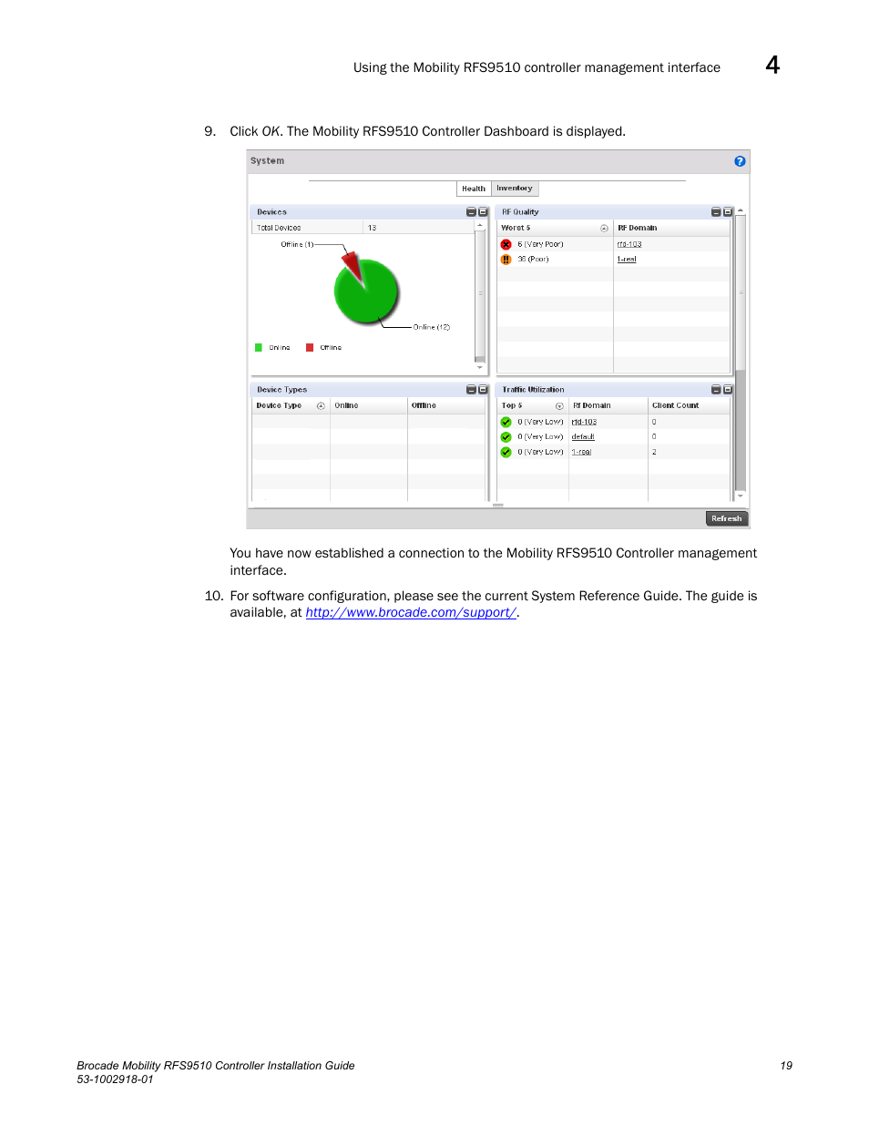 Brocade Mobility RFS9510 Controller Installation Guide User Manual | Page 23 / 27