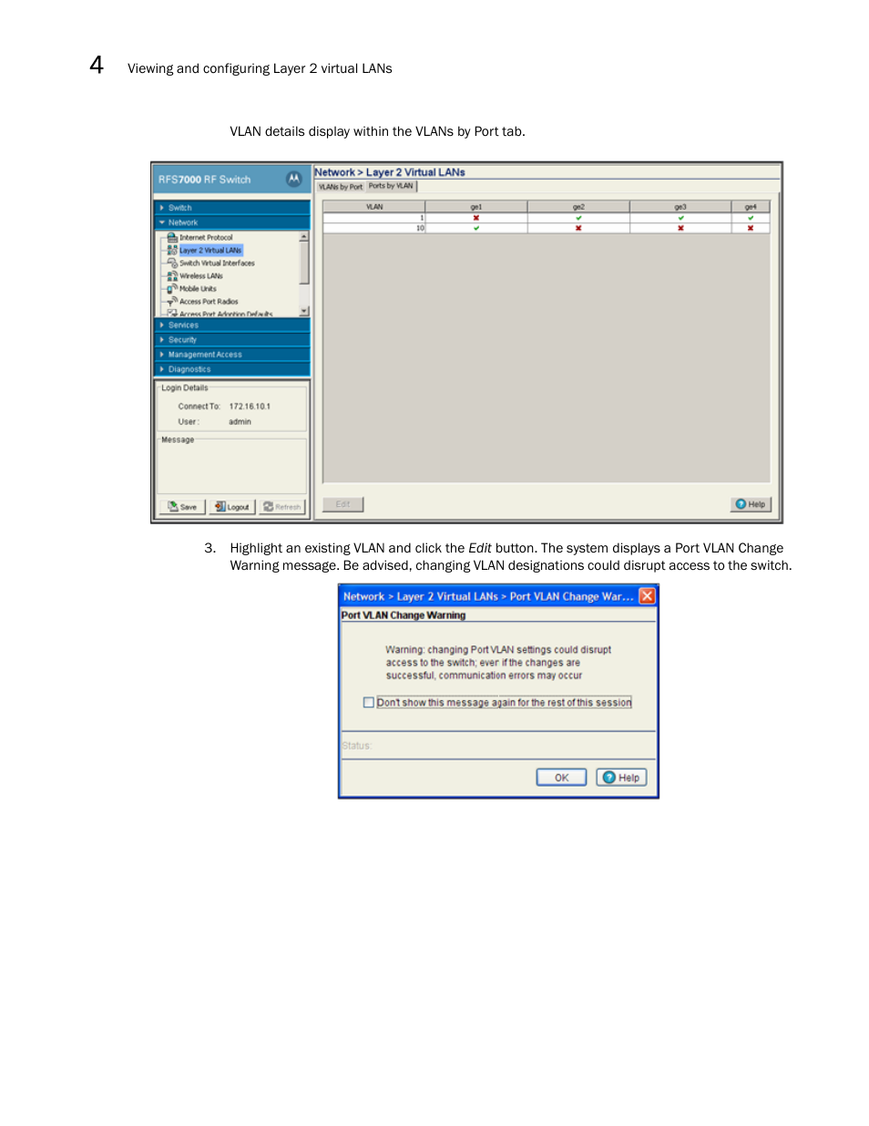 Brocade Mobility RFS7000-GR Controller System Reference Guide (Supporting software release 4.1.0.0-040GR and later) User Manual | Page 100 / 556