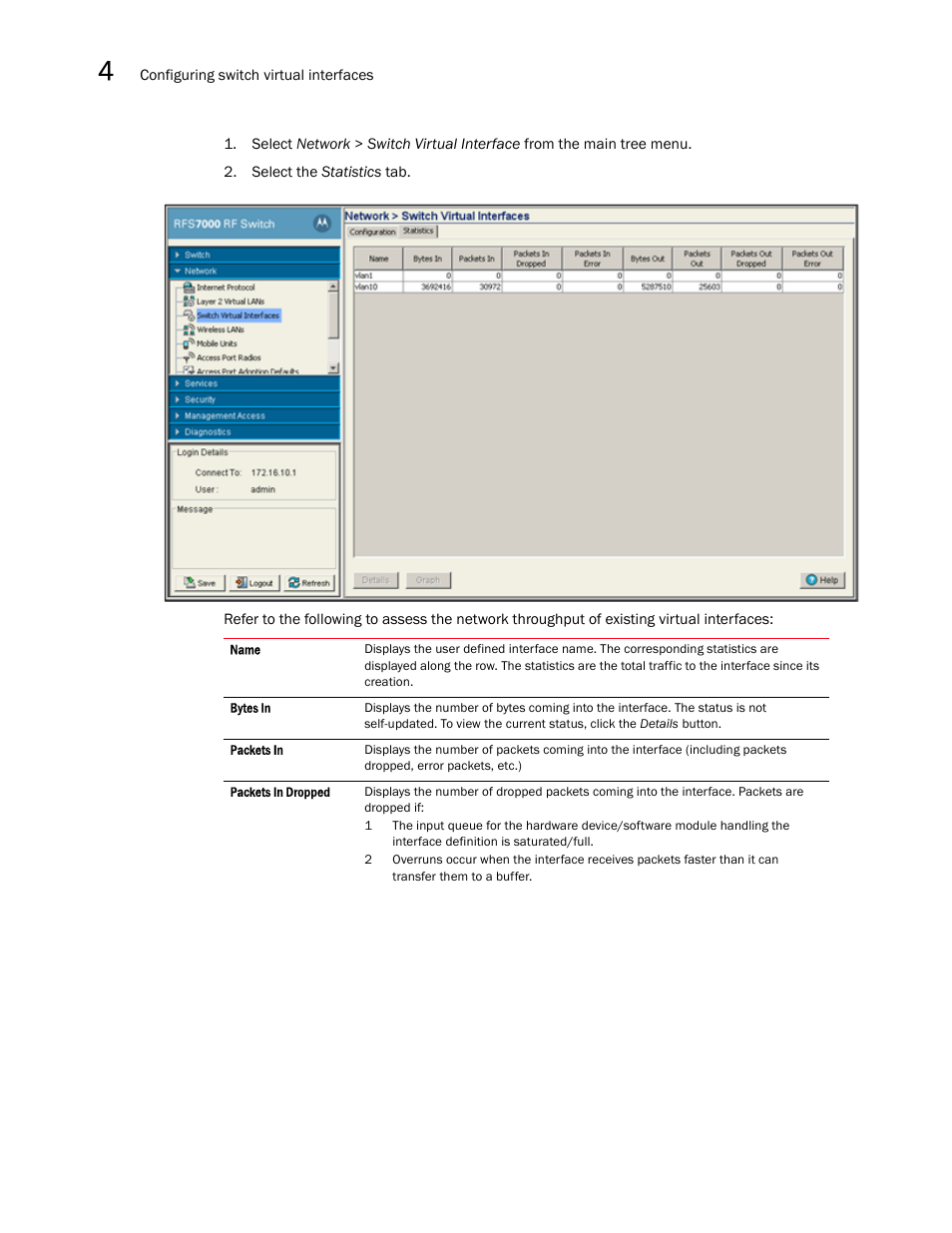 Brocade Mobility RFS7000-GR Controller System Reference Guide (Supporting software release 4.1.0.0-040GR and later) User Manual | Page 106 / 556