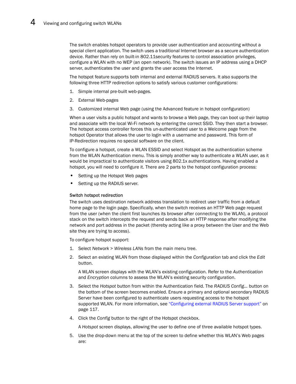 Brocade Mobility RFS7000-GR Controller System Reference Guide (Supporting software release 4.1.0.0-040GR and later) User Manual | Page 122 / 556