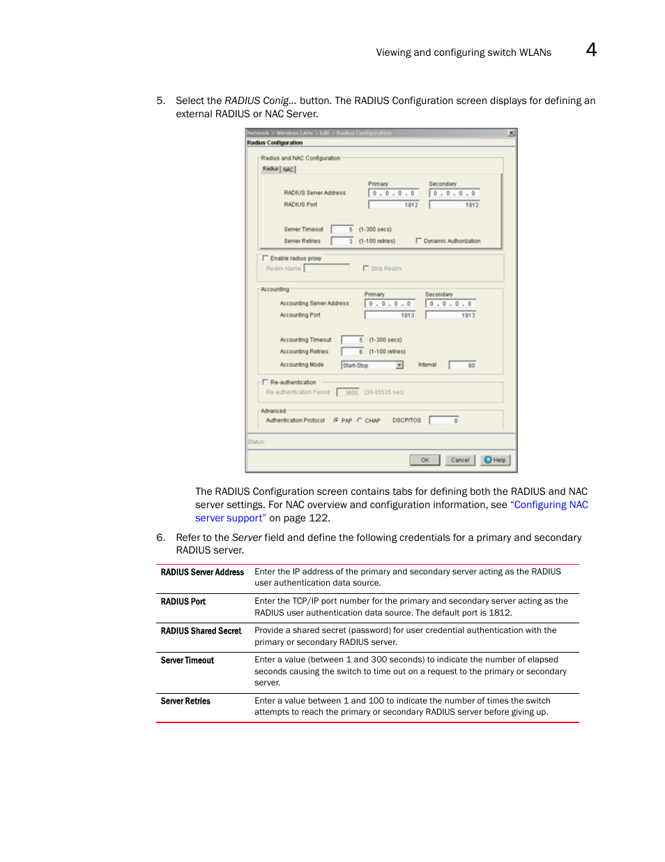 Brocade Mobility RFS7000-GR Controller System Reference Guide (Supporting software release 4.1.0.0-040GR and later) User Manual | Page 133 / 556