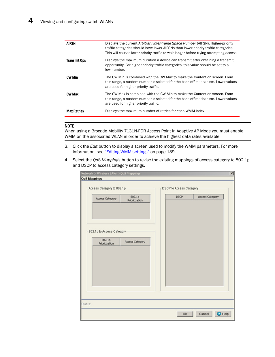 Brocade Mobility RFS7000-GR Controller System Reference Guide (Supporting software release 4.1.0.0-040GR and later) User Manual | Page 152 / 556