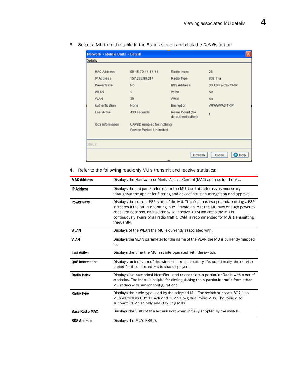 Brocade Mobility RFS7000-GR Controller System Reference Guide (Supporting software release 4.1.0.0-040GR and later) User Manual | Page 167 / 556