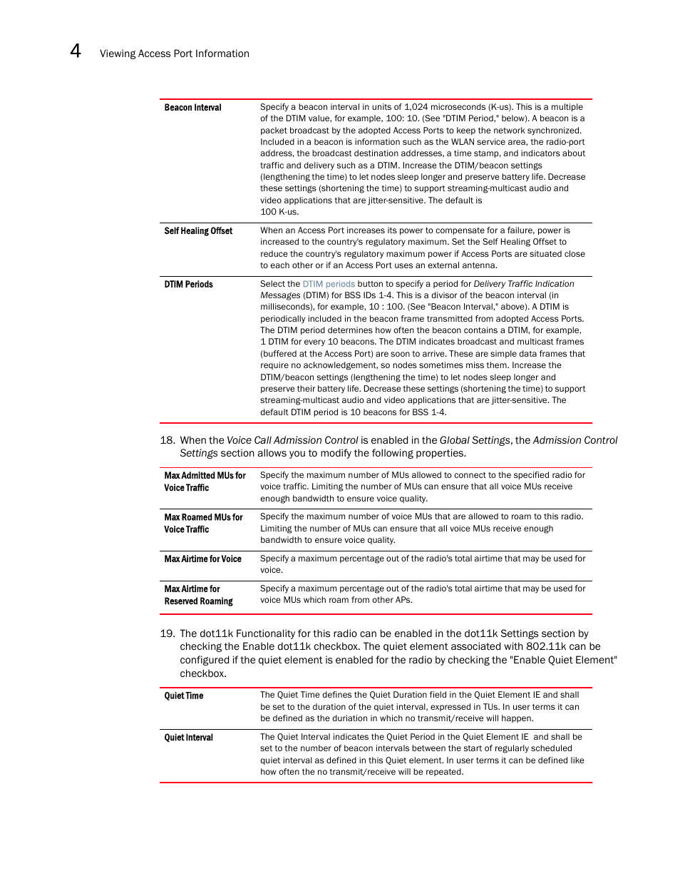 Brocade Mobility RFS7000-GR Controller System Reference Guide (Supporting software release 4.1.0.0-040GR and later) User Manual | Page 186 / 556