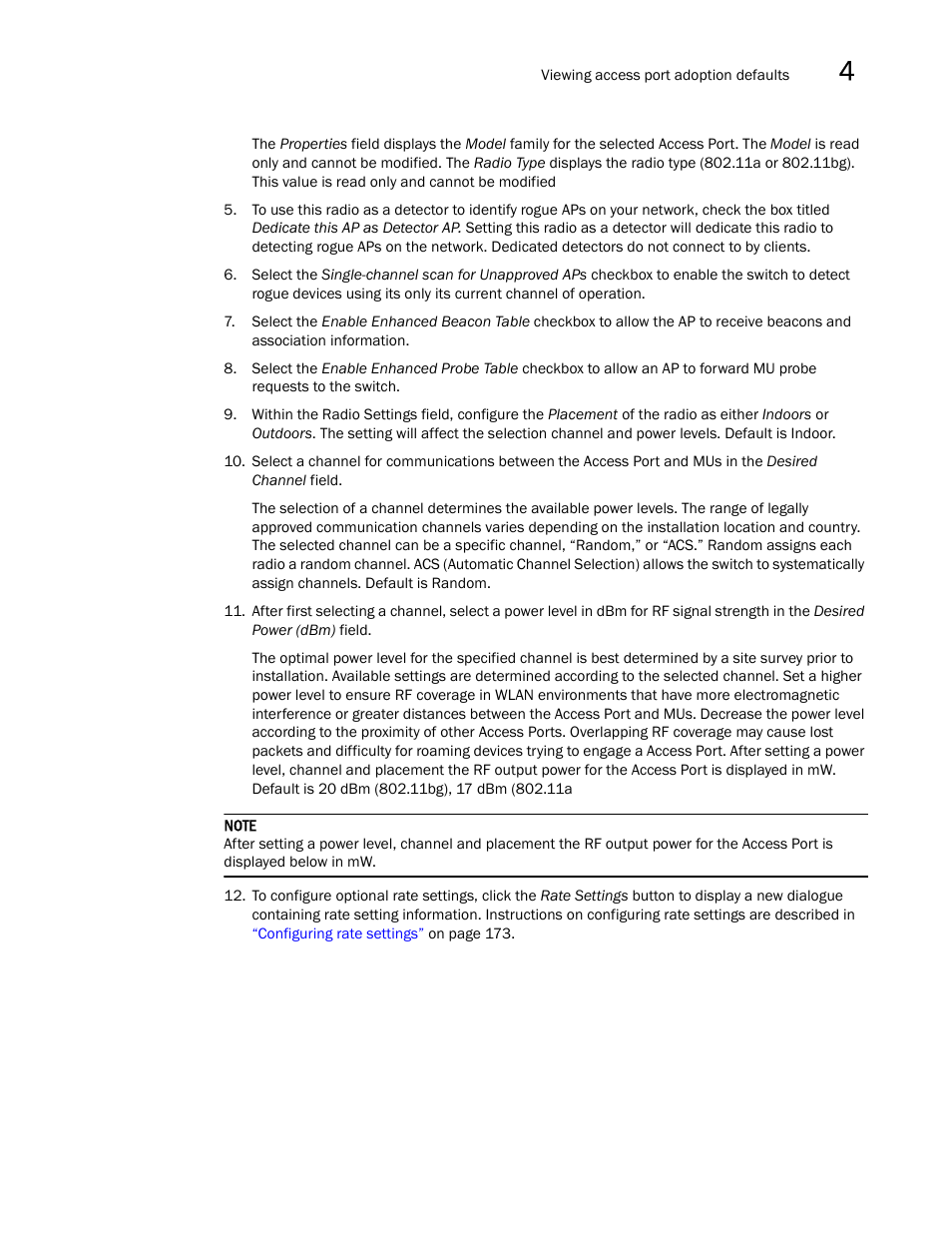 Brocade Mobility RFS7000-GR Controller System Reference Guide (Supporting software release 4.1.0.0-040GR and later) User Manual | Page 217 / 556