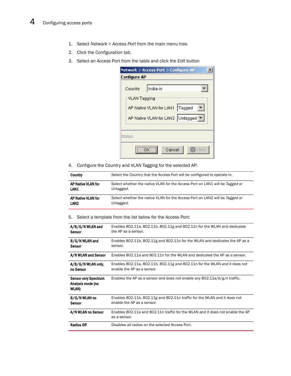 Brocade Mobility RFS7000-GR Controller System Reference Guide (Supporting software release 4.1.0.0-040GR and later) User Manual | Page 230 / 556