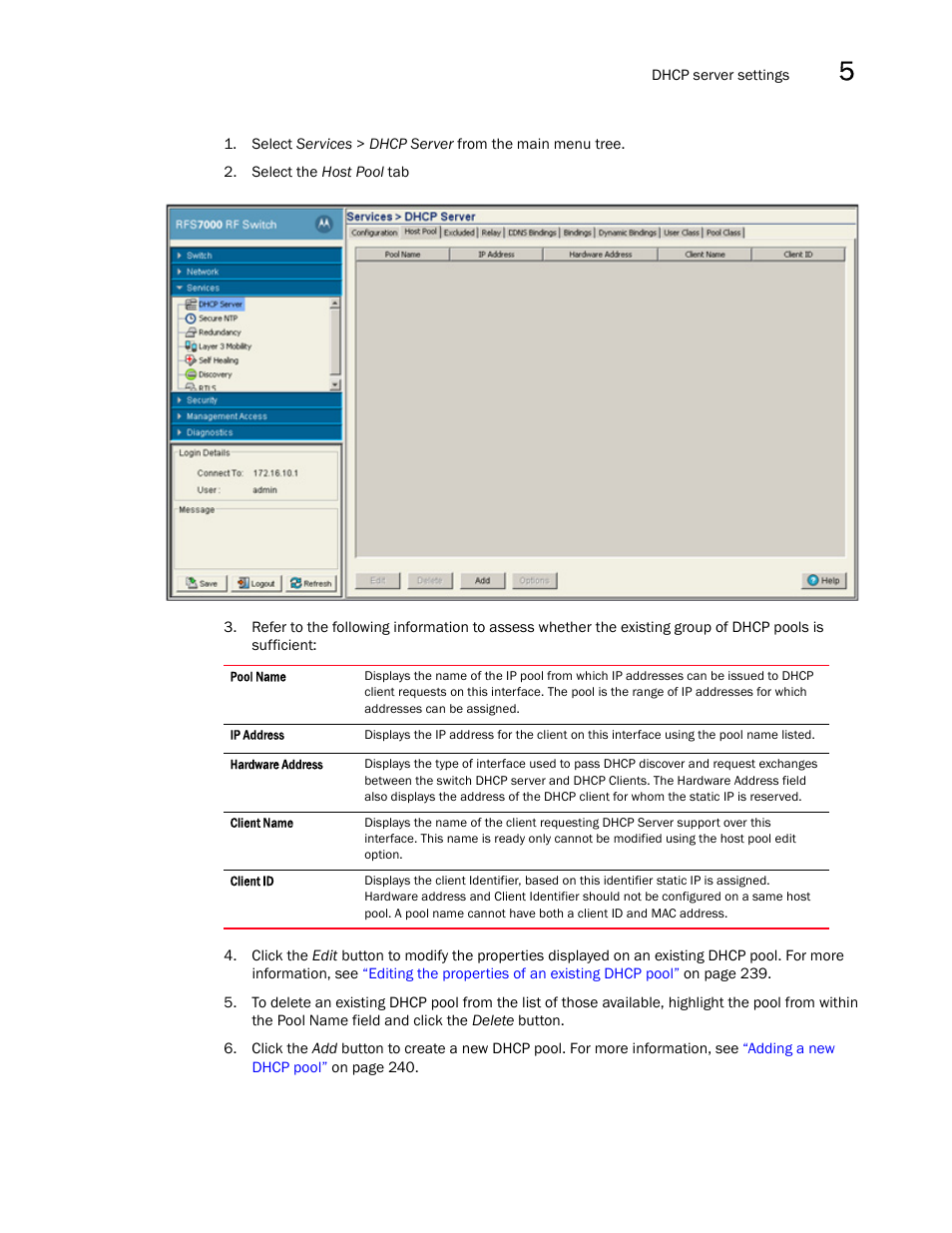 Brocade Mobility RFS7000-GR Controller System Reference Guide (Supporting software release 4.1.0.0-040GR and later) User Manual | Page 259 / 556