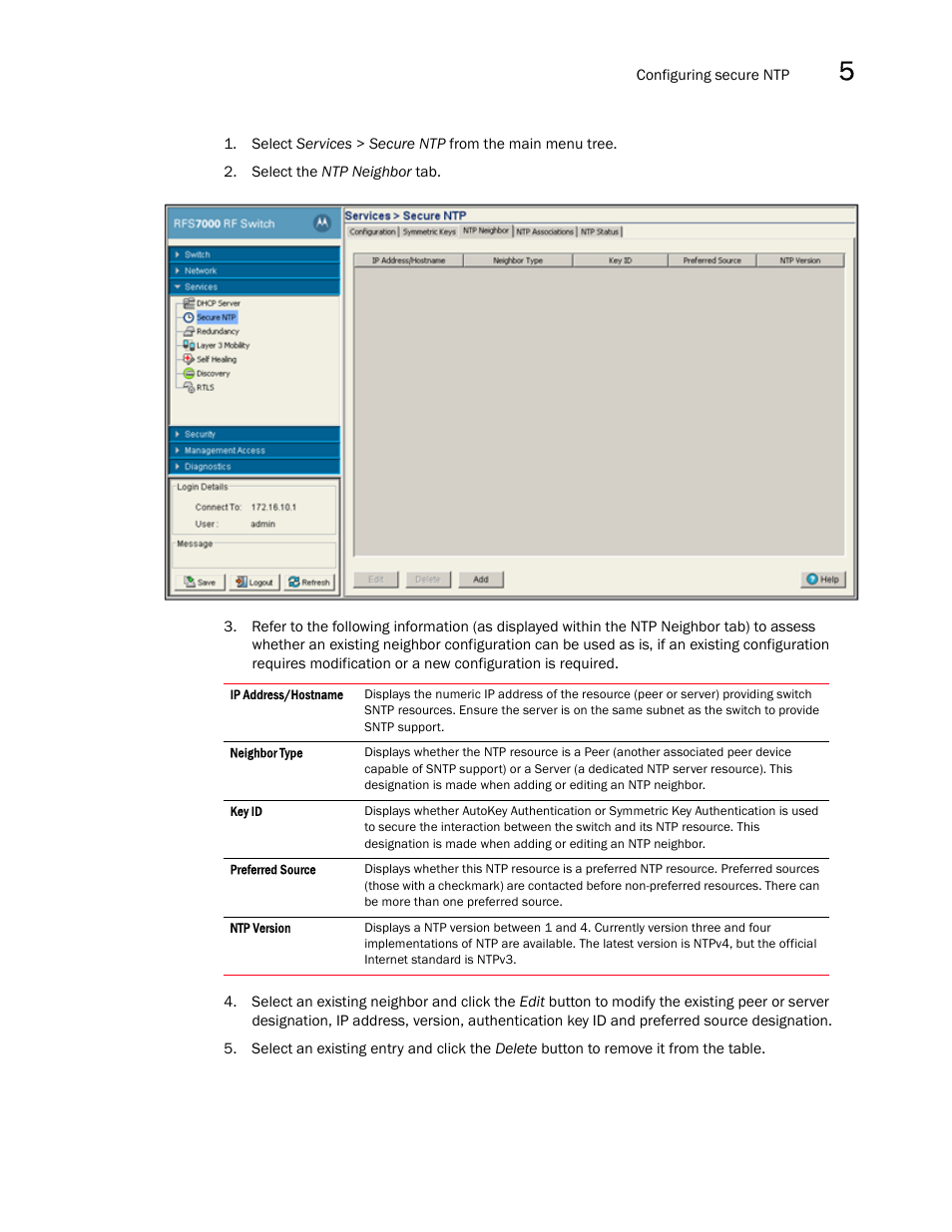 Brocade Mobility RFS7000-GR Controller System Reference Guide (Supporting software release 4.1.0.0-040GR and later) User Manual | Page 277 / 556