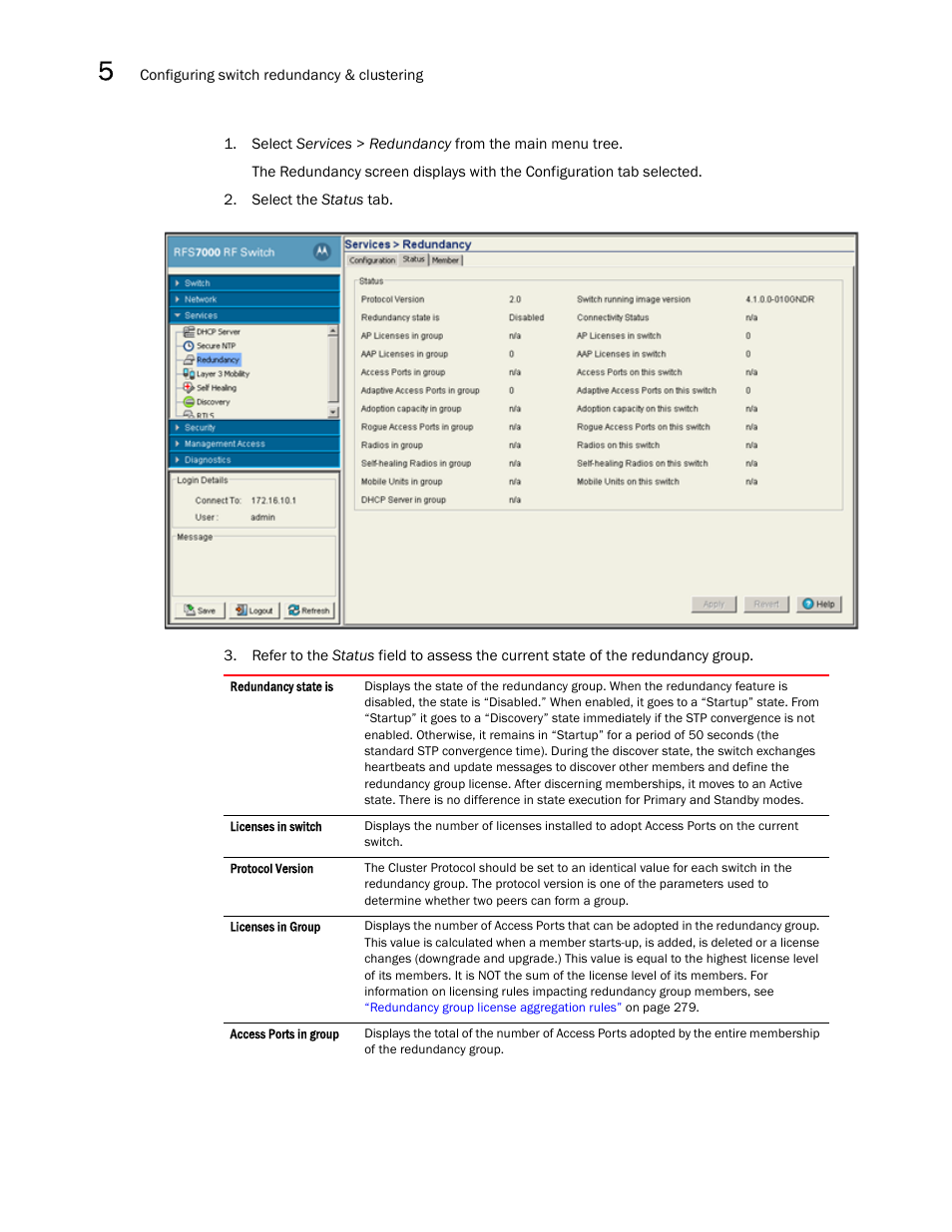 Brocade Mobility RFS7000-GR Controller System Reference Guide (Supporting software release 4.1.0.0-040GR and later) User Manual | Page 288 / 556