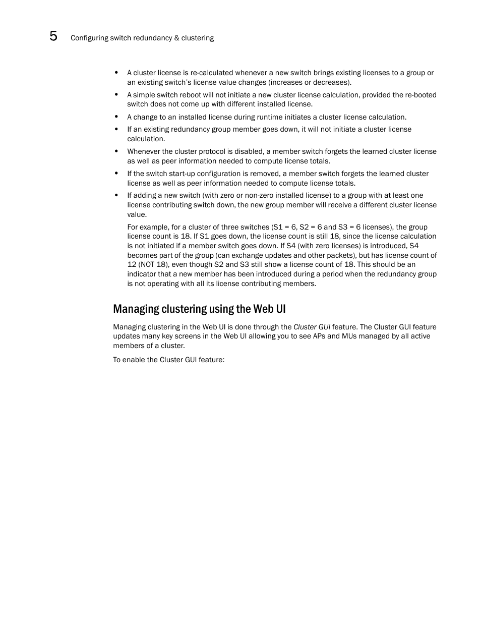 Managing clustering using the web ui, Managing, Clustering using the web ui | Brocade Mobility RFS7000-GR Controller System Reference Guide (Supporting software release 4.1.0.0-040GR and later) User Manual | Page 294 / 556