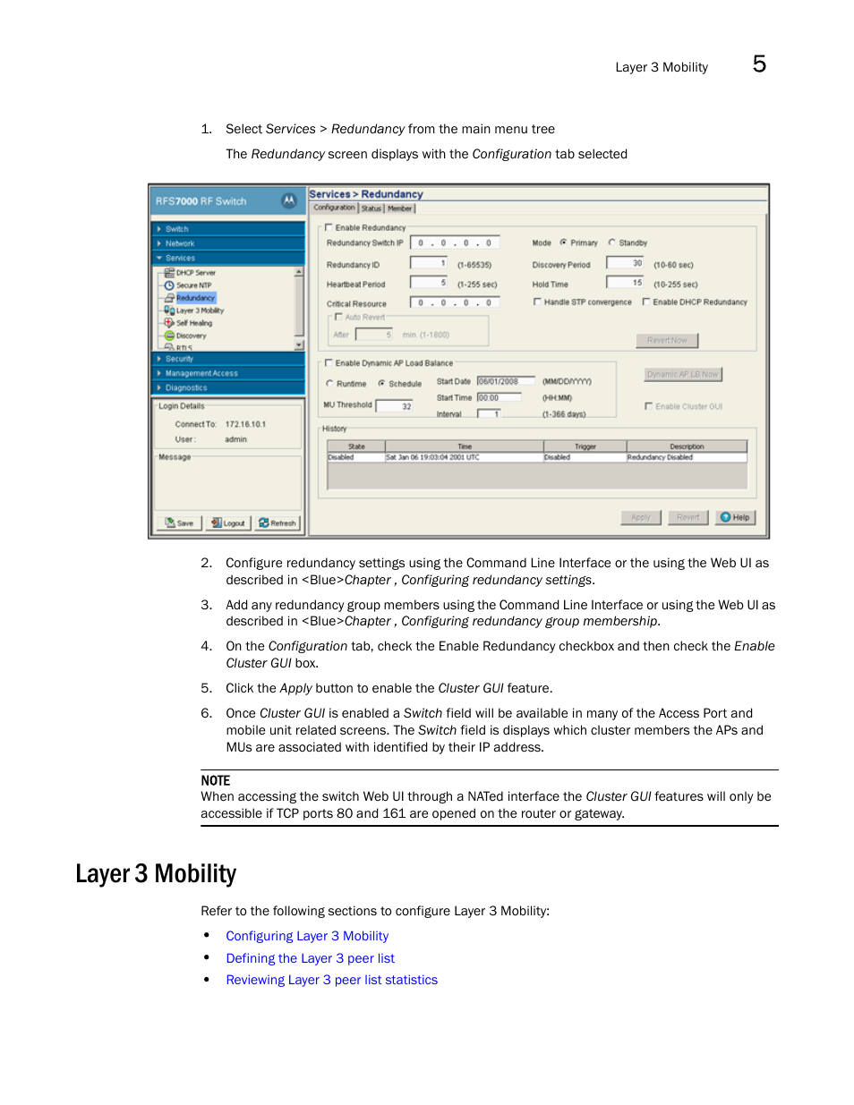 Layer 3 mobility, Layer 3, Mobility | Brocade Mobility RFS7000-GR Controller System Reference Guide (Supporting software release 4.1.0.0-040GR and later) User Manual | Page 295 / 556