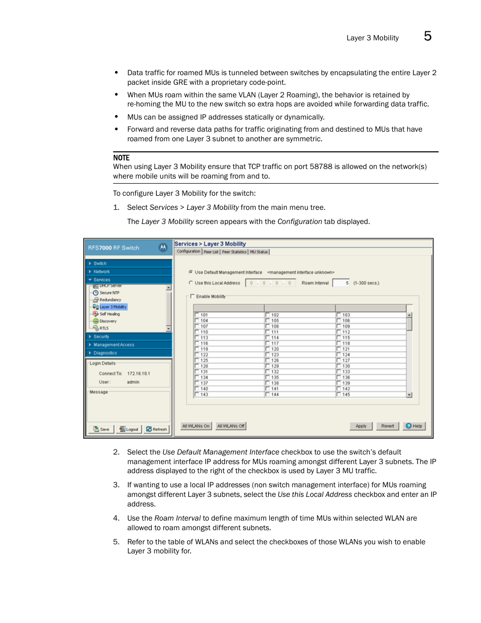 Brocade Mobility RFS7000-GR Controller System Reference Guide (Supporting software release 4.1.0.0-040GR and later) User Manual | Page 297 / 556