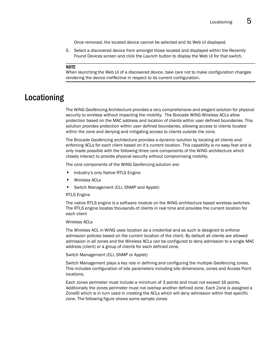 Locationing | Brocade Mobility RFS7000-GR Controller System Reference Guide (Supporting software release 4.1.0.0-040GR and later) User Manual | Page 311 / 556