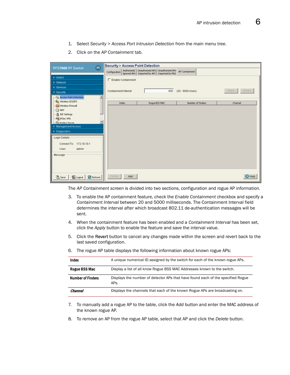 Brocade Mobility RFS7000-GR Controller System Reference Guide (Supporting software release 4.1.0.0-040GR and later) User Manual | Page 331 / 556