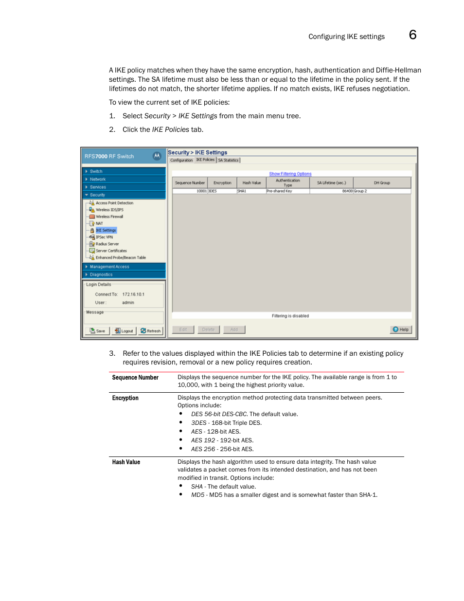 Brocade Mobility RFS7000-GR Controller System Reference Guide (Supporting software release 4.1.0.0-040GR and later) User Manual | Page 391 / 556