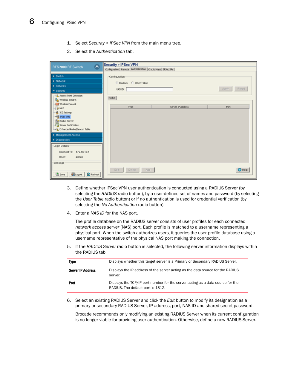 Brocade Mobility RFS7000-GR Controller System Reference Guide (Supporting software release 4.1.0.0-040GR and later) User Manual | Page 404 / 556