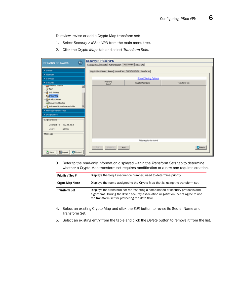 Brocade Mobility RFS7000-GR Controller System Reference Guide (Supporting software release 4.1.0.0-040GR and later) User Manual | Page 413 / 556