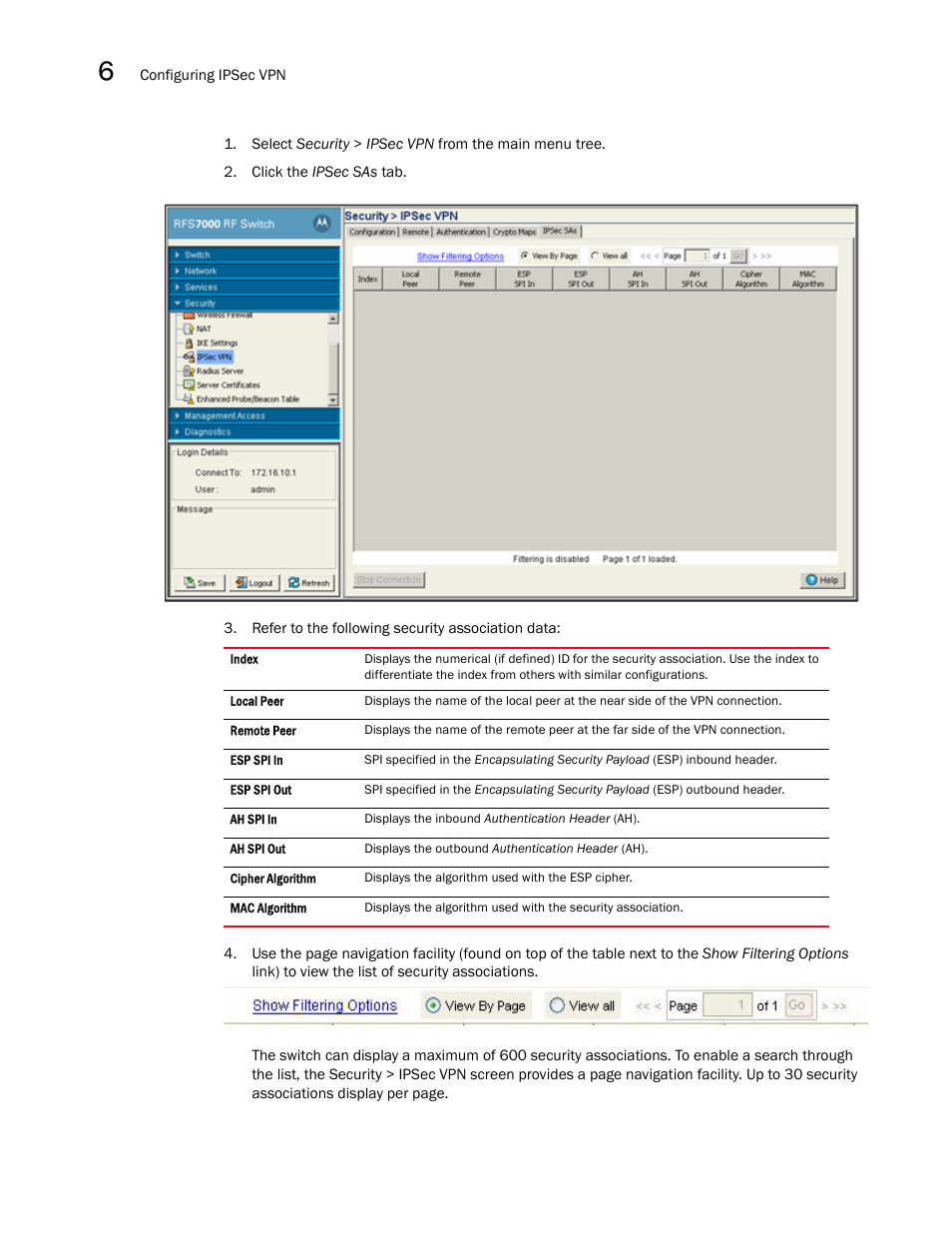 Brocade Mobility RFS7000-GR Controller System Reference Guide (Supporting software release 4.1.0.0-040GR and later) User Manual | Page 416 / 556