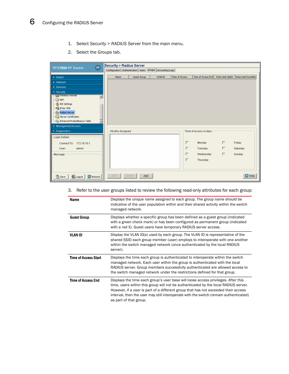 Brocade Mobility RFS7000-GR Controller System Reference Guide (Supporting software release 4.1.0.0-040GR and later) User Manual | Page 428 / 556