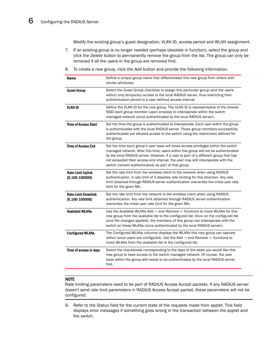 Brocade Mobility RFS7000-GR Controller System Reference Guide (Supporting software release 4.1.0.0-040GR and later) User Manual | Page 430 / 556