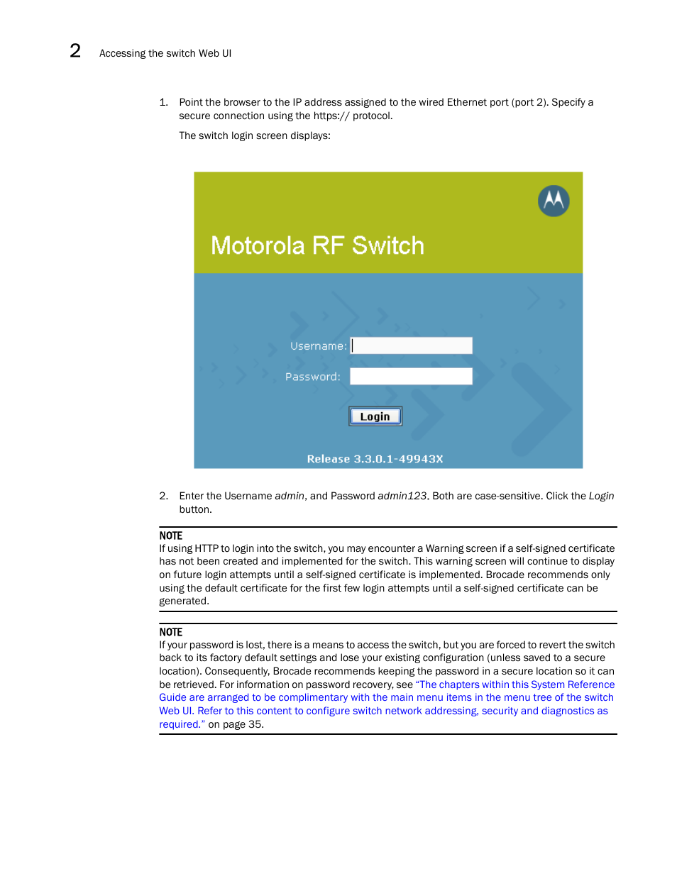 Brocade Mobility RFS7000-GR Controller System Reference Guide (Supporting software release 4.1.0.0-040GR and later) User Manual | Page 48 / 556