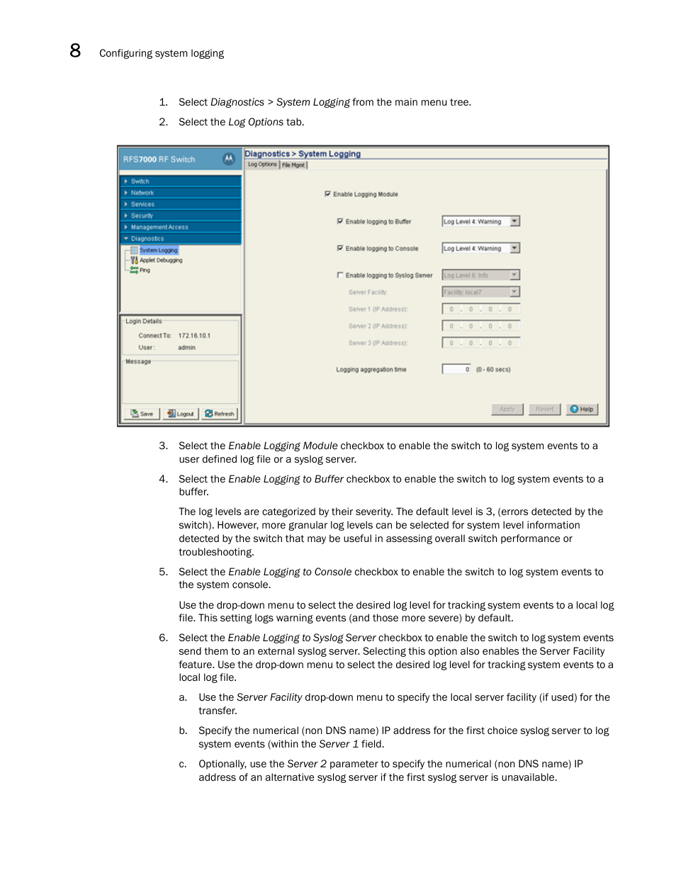 Brocade Mobility RFS7000-GR Controller System Reference Guide (Supporting software release 4.1.0.0-040GR and later) User Manual | Page 488 / 556