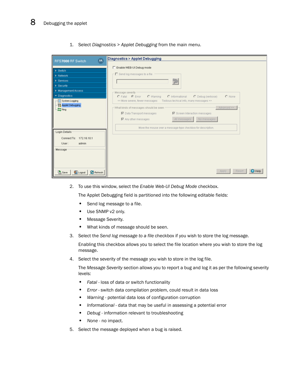 Brocade Mobility RFS7000-GR Controller System Reference Guide (Supporting software release 4.1.0.0-040GR and later) User Manual | Page 494 / 556