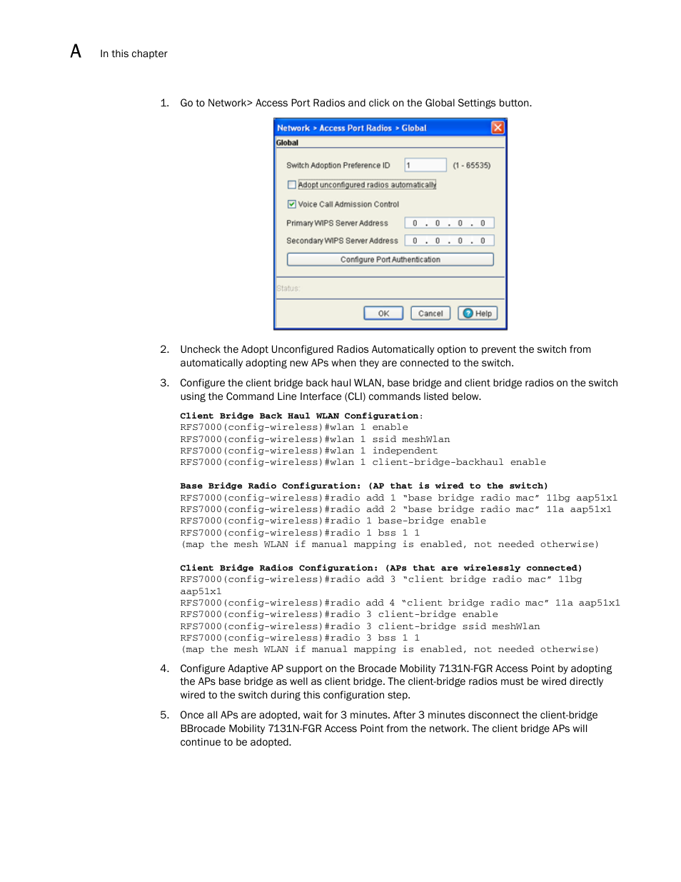 Brocade Mobility RFS7000-GR Controller System Reference Guide (Supporting software release 4.1.0.0-040GR and later) User Manual | Page 506 / 556