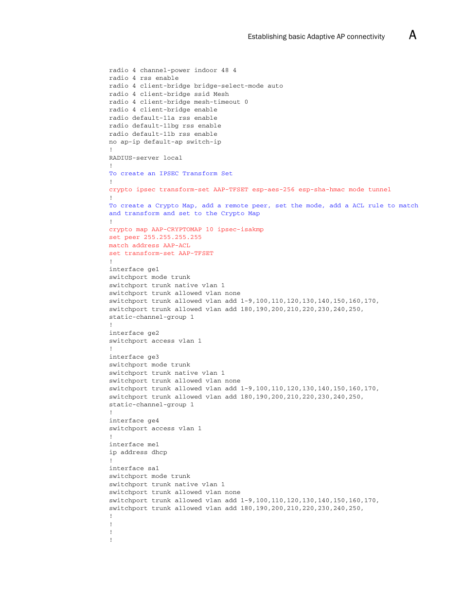 Brocade Mobility RFS7000-GR Controller System Reference Guide (Supporting software release 4.1.0.0-040GR and later) User Manual | Page 519 / 556